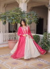 Ka 1231 Roman Sequence Embroidered Work Gown With Dupatta